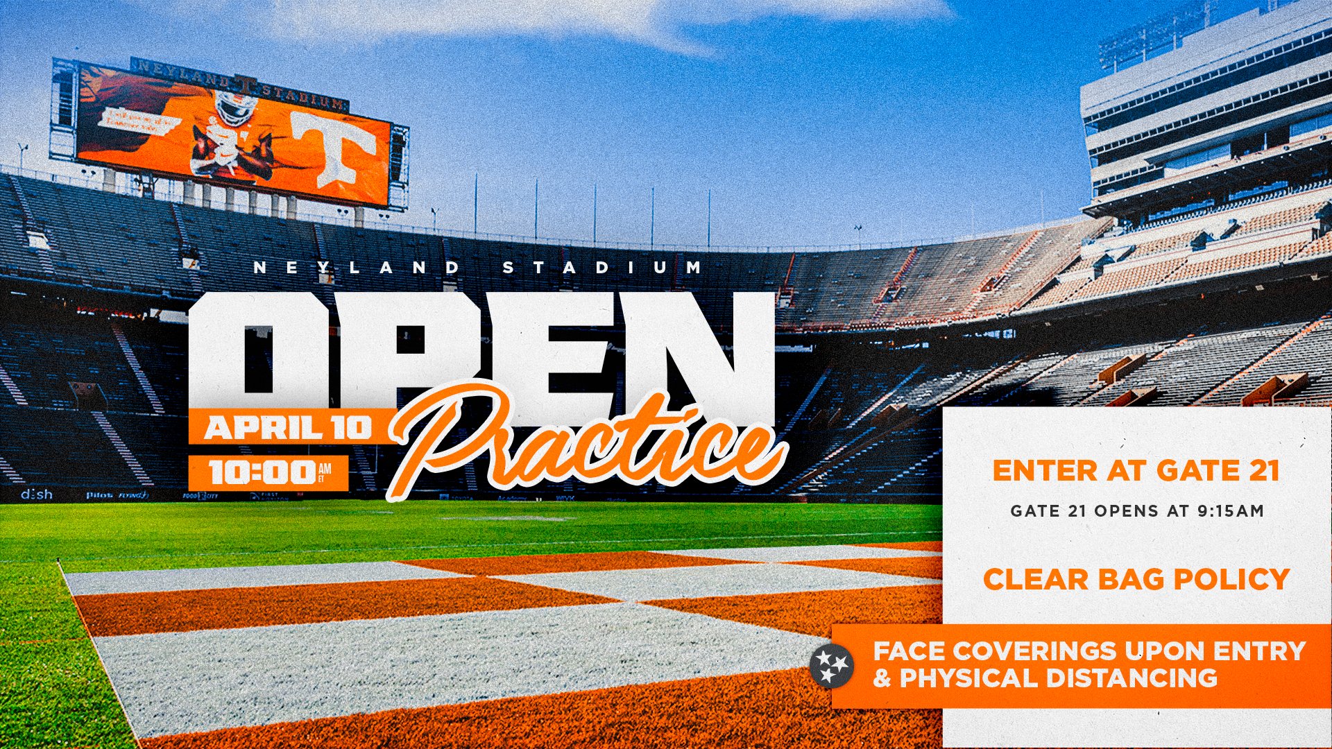 Tennessee Volunteers Stadium Clear Bag 