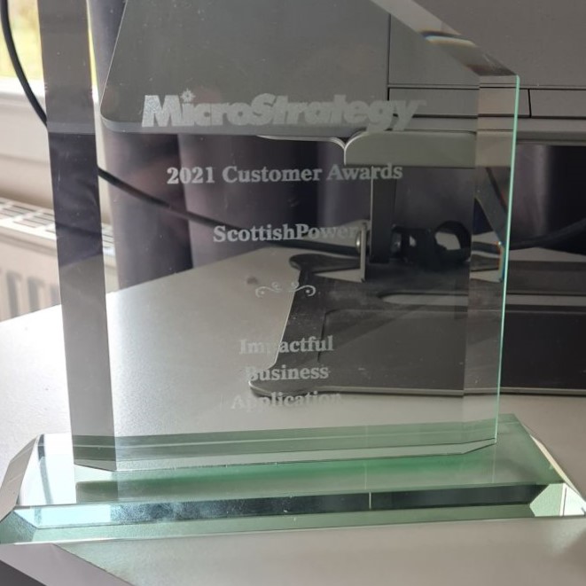 Congratulations to Gordon Burns and the team at @ScottishPower on receiving the @MicroStrategy  Customer Award for Impactful #HR Business Application. Learn how they use #data to manage #covid19risk and drive towards a #datadrivenculture: bit.ly/3mvwO3F #analytics