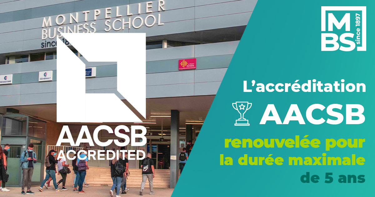 MBS obtient à nouveau l’accréditation <a href="/AACSB/">AACSB</a> pour la durée maximale de 5 ans.🏅

▶️ Ce renouvellement souligne l'impact de l'investissement de MBS pour l'ouverture sociale, la qualité et la diversité de son corps étudiant et la pertinence de son projet stratégique 2020-2025 💡