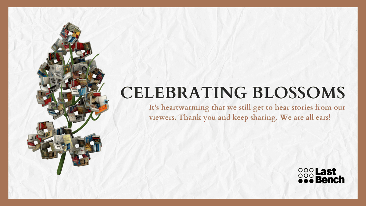 Lastbenchtweets's tweet photo. As storytellers, nothing brings us more joy than listening to our viewers narrate their encounters on our videos. 

Here are a few favourite comments from our documentary on Blossom Book House (https://t.co/93NBX7BlJ6). 👇

PS: Thank you and keep sharing; we are all ears :) https://t.co/LgfOH4DtoW