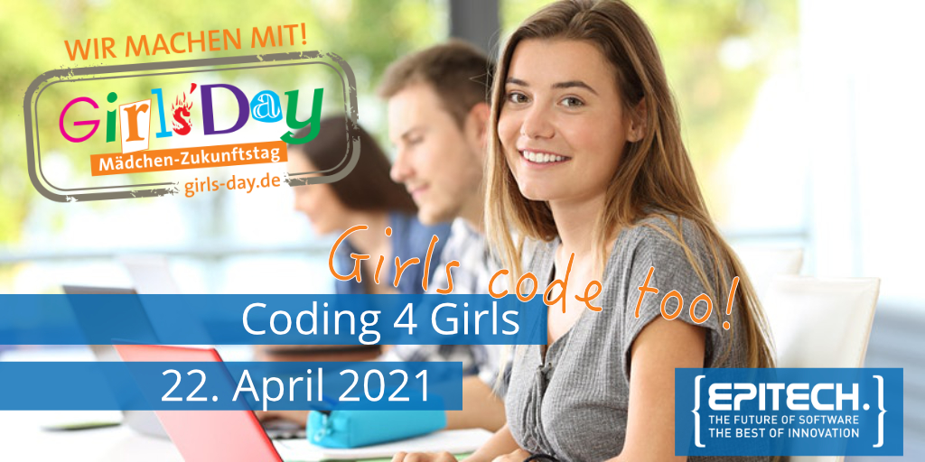 📅 The 22nd of April is <a href="/Der_GirlsDay/">Girls'Day</a>!  
From 12.00-4pm Epitech will offer a unique workshop to initiate girls to code and give them a first impression of the IT-World and Software Development. We can't wait! 
#girlpower #GirlBoss #code #coding #codingisfun #programming