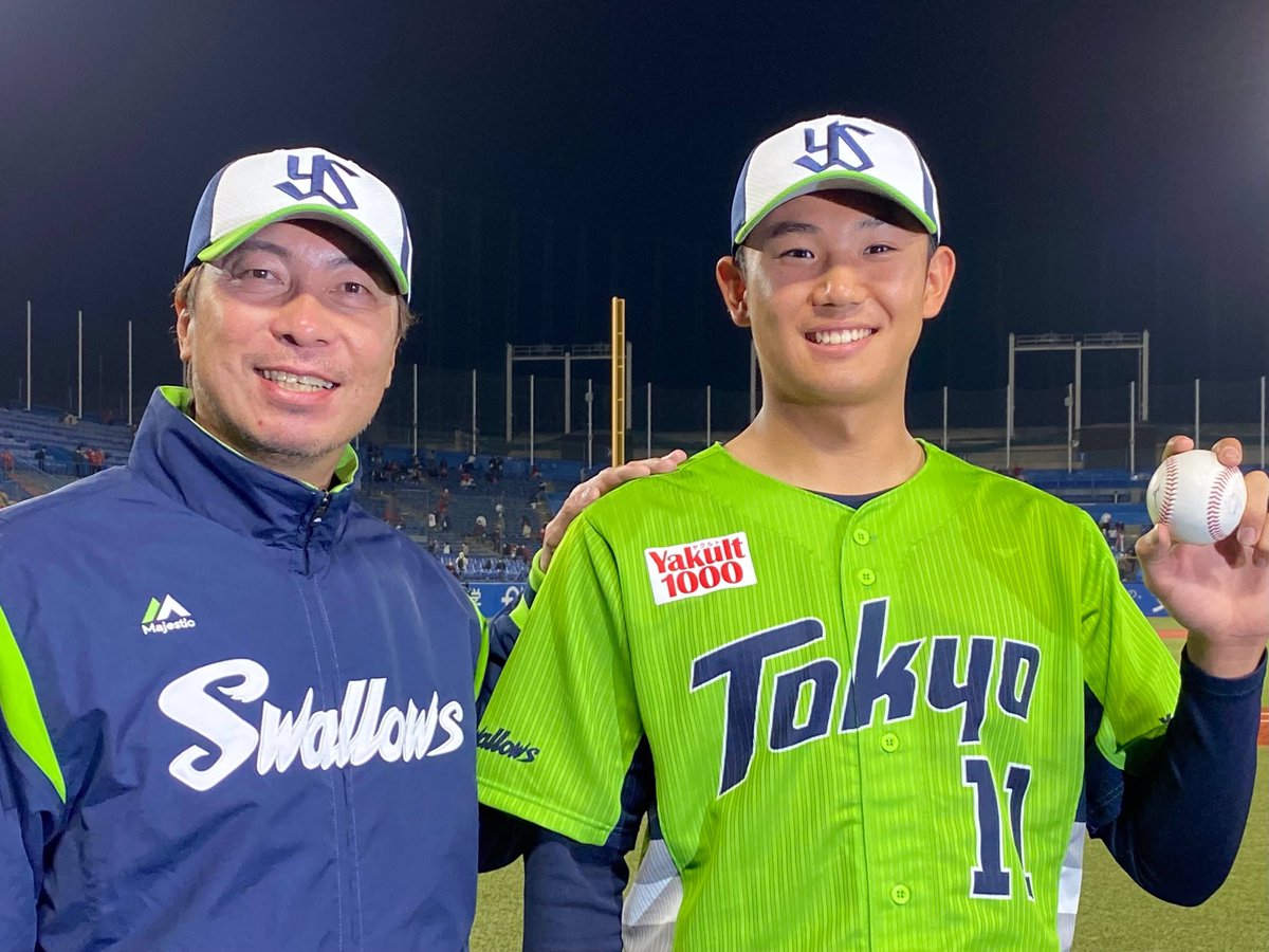 東京ヤクルトスワローズ公式 奥川投手 初勝利することが出来ました これからも宜しくお願いします スワローズ Swallows 東京ヤクルトスワローズ公式 奥川投手 初勝利することが出来ました これからも宜しくお願いします スワローズ Swallows