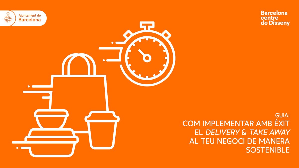 🥡El proper dimecres 14/04 no et perdis la presentació de la guia 'Com implementar amb èxit el #delivery i el #takeaway al teu negoci de manera #sostenible' que hem creat en col·laboració amb <a href="/barcelona_cat/">Barcelona</a>.

📅 14/04 | 10h via Zoom
📝 Inscripcions: bit.ly/3fZZCjw