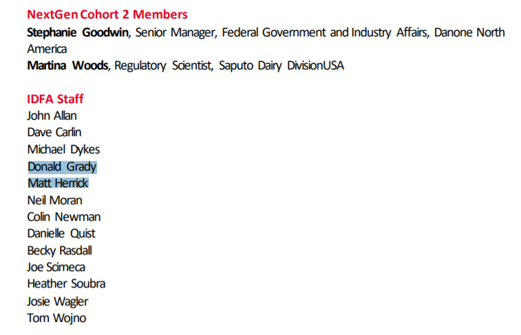 And IDFA routinely lobbies the USDA directly.In fact, IDFA's lobbyists worked directly with Herrick on several IDFA boards, IDFA records show.