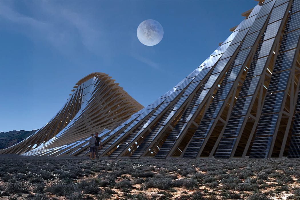☀️La #fotovoltaica y el arte no tienen porqué estar separados y Solar Mountain by Nuru Karim lo prueba...

😱Construida con madera #reciclada y revestida de #panelessolares, este uno de los diez proyectos preseleccionados para el Fly Ranch del #burningman 

via <a href="/EcoInventos/">EcoInventos</a>