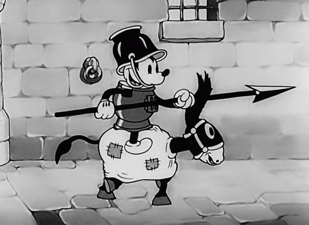 Duckhead Wds 今日はミッキーマウス短編 ミッキーの騎士道 1933年 の公開日とのこと この短編は 当時ディピー ダウグという名前だったグーフィーが ミッキーの敵役としてミッキーと対決する珍しい作品です あと ミニーがグーフィーを