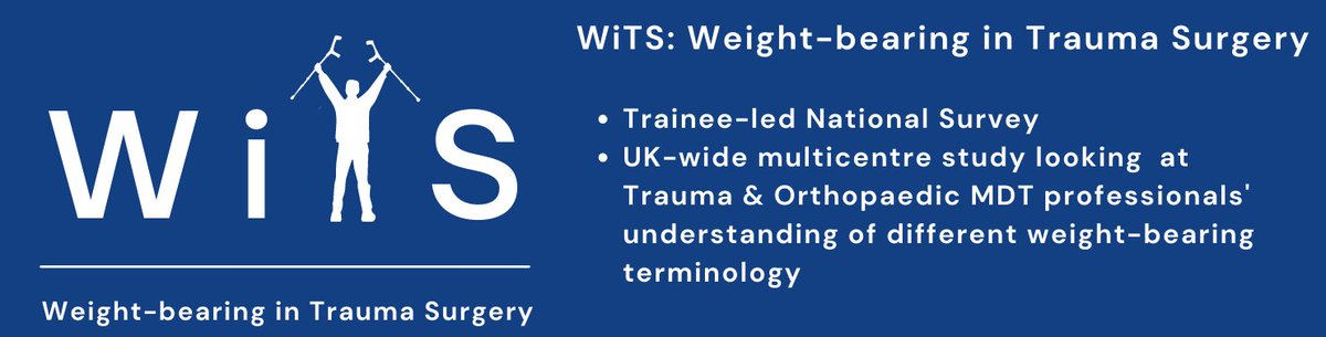 WiTS Study LAUNCH!!!😀 Are you a UK-based Trauma & Orthopaedic multidisciplinary team professional (e.g. orthopods, orthogeriatricians, physiotherapists, occupational therapists, nurses)? If so, please complete our trainee-led national survey here: forms.gle/7AfY1GF3bGesNM…