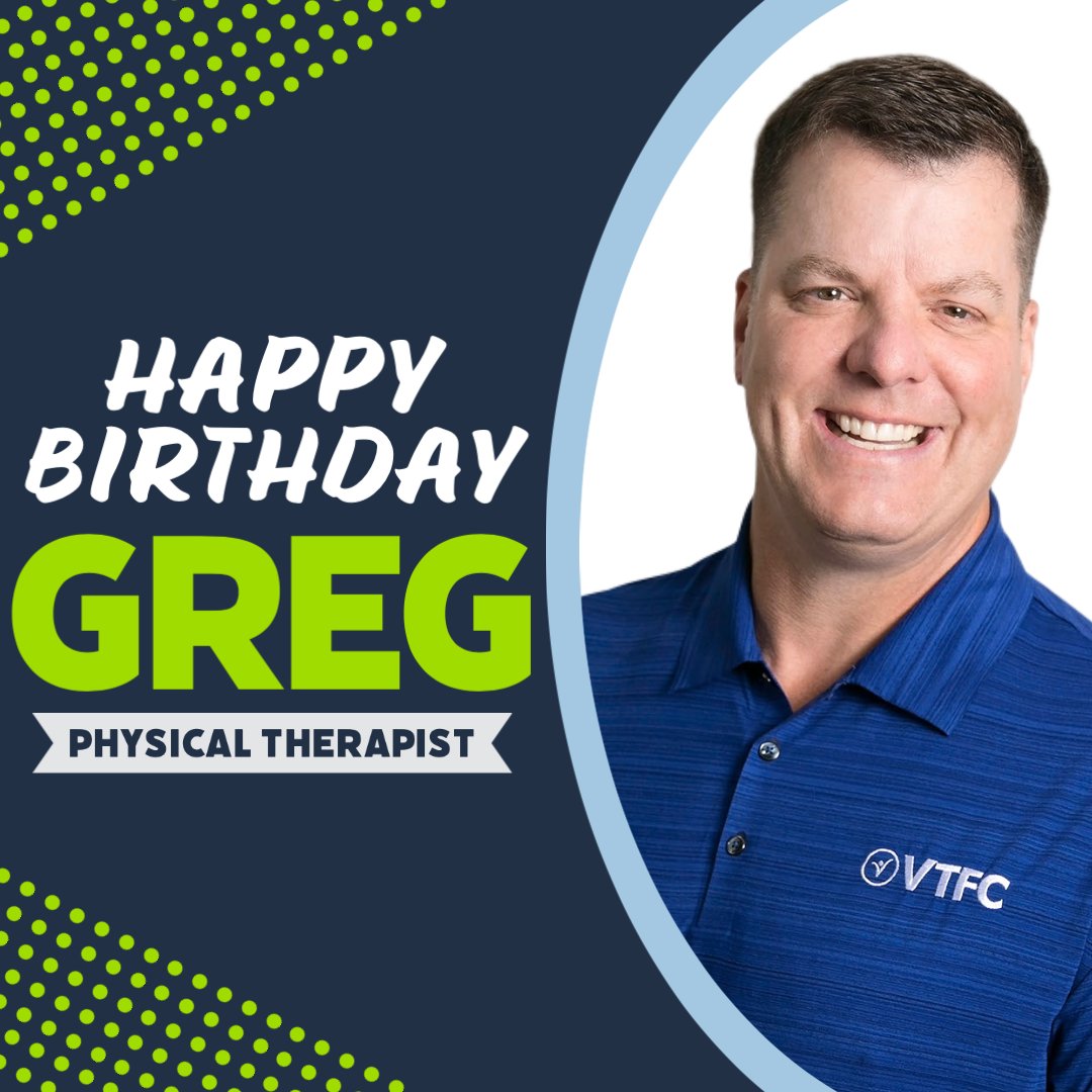 TheVTFC's tweet photo. Today we’re celebrating Physical Therapist Greg Morris! 🎊

Happy birthday, Greg!  🎉 Join us in wishing him a happy birthday in the comments below ⬇️ https://t.co/5CTLaslcW4