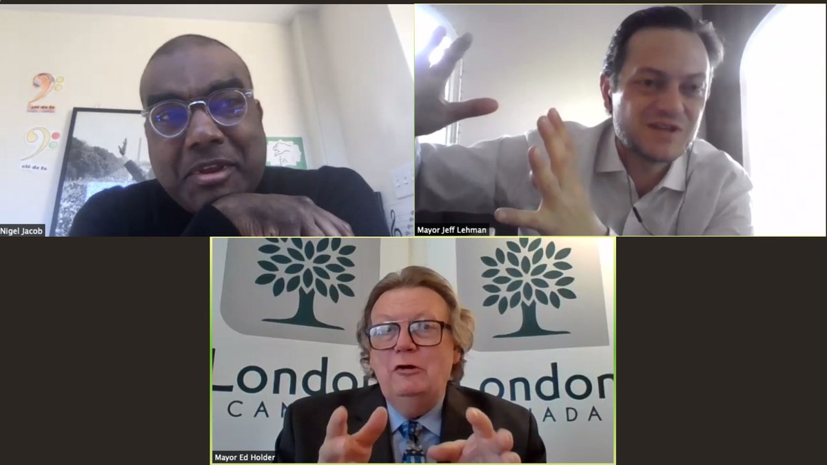masseysummit's tweet photo. Mayors Panel III is now live with distinguished mayors Jeff Lehman (Barrie, ON) @Mayor_Jeff, Ed Holder (London, ON) @ldnontmayor. Moderated by Nigel Jacob Co-Founder, New Urban Mechanics @ The Office of the Mayor of Boston @nsjacob #MasseySummit https://t.co/VuQZtHFJat