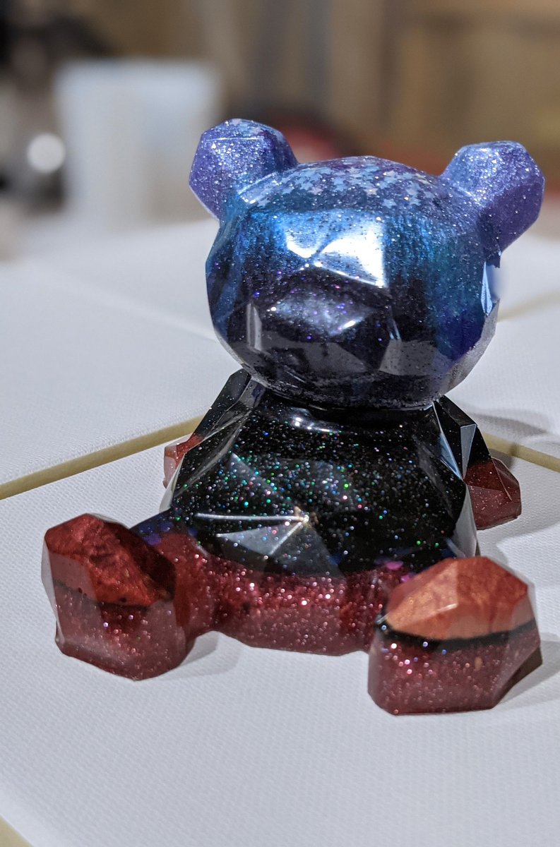 Now in my #etsy shop: 3D Resin Bear Cell Phone Holder - Multicolored #resinbear #cellphonestand etsy.me/3uzycFi