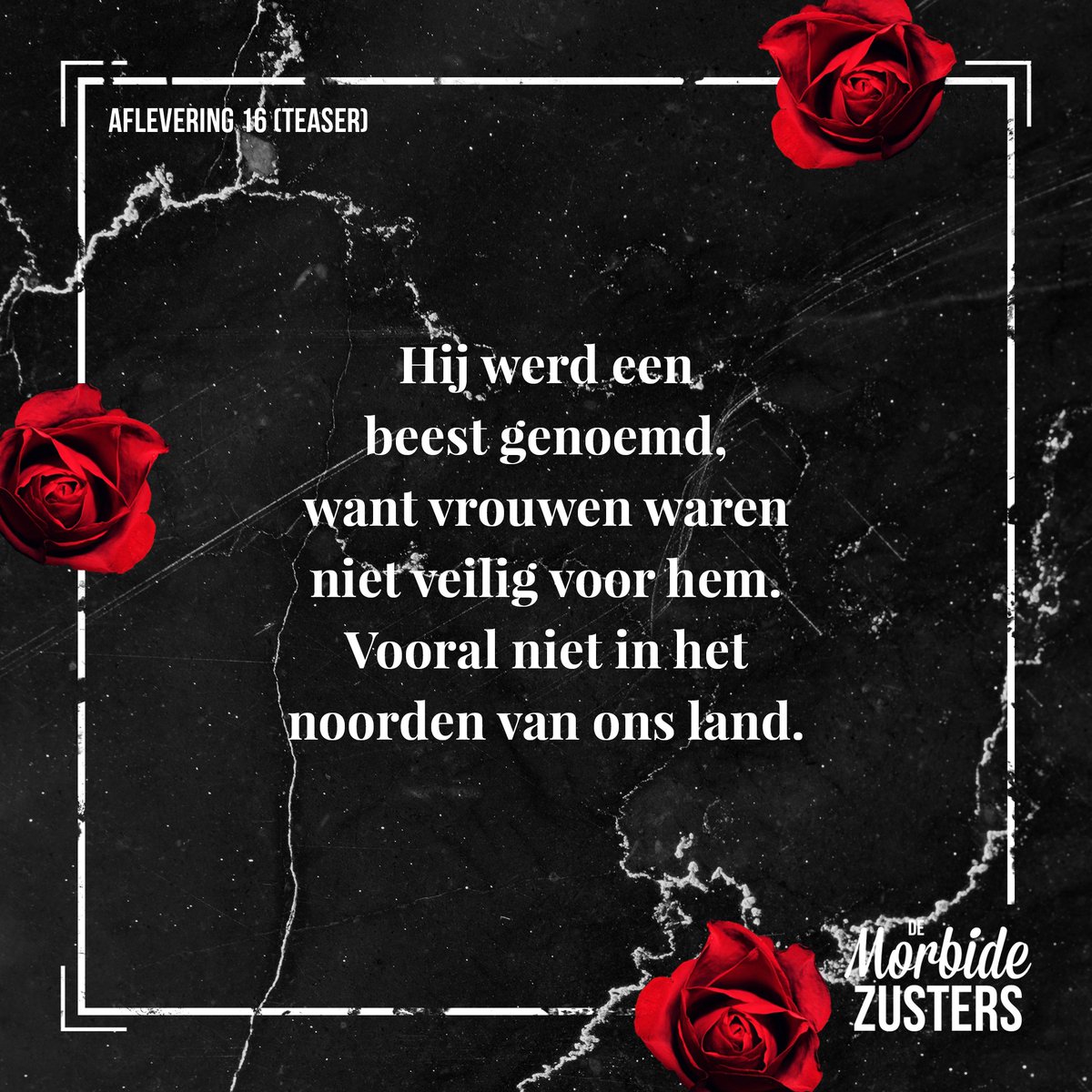 morbidezusters's tweet photo. Dit beest was actief in (onder andere) het noorden van ons land.
#demorbidezusters #podcast #truecrime #truecrimepodcast #nederlandsepodcast #dutchpodcast #doodenverderf #hint #teaser https://t.co/VK097vcK2b