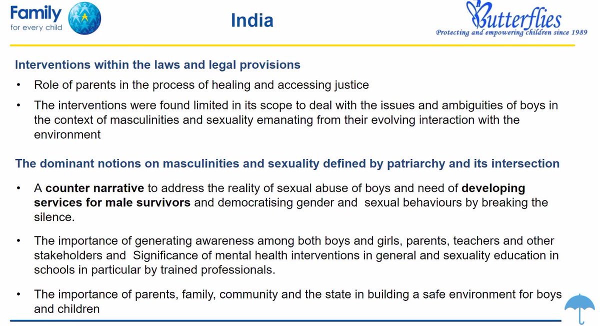 Evento Perspectivas globales sobre Violencia sexual que afecta a los varones bit.ly/3t0BPDP. India,  Ser hombre implica ocuparse de uno mismo, eso incluye lidiar en silencio con el abuso sexual. #campañadeldíadelasombrillaazul, <a href="/CDIAp/">CDIAP</a> #FamilyForEveryChild
