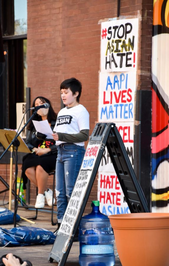 dartnewsonline's tweet photo. Editor-in-Chief Claire Smith photographed the Cafe Cà Phê vigil honoring the victims of the Atlanta shooting. Check out the gallery to see how the vigil went. https://t.co/1ZDPBynm2u https://t.co/4m75NiR6l7