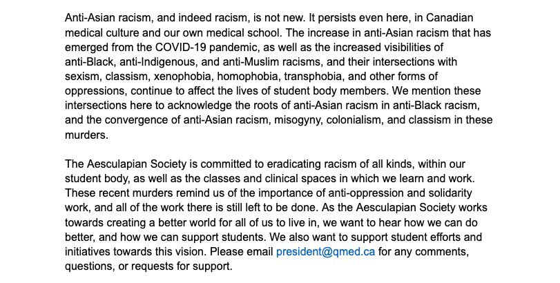 Queen's Medicine Aesculapian Society tweet media