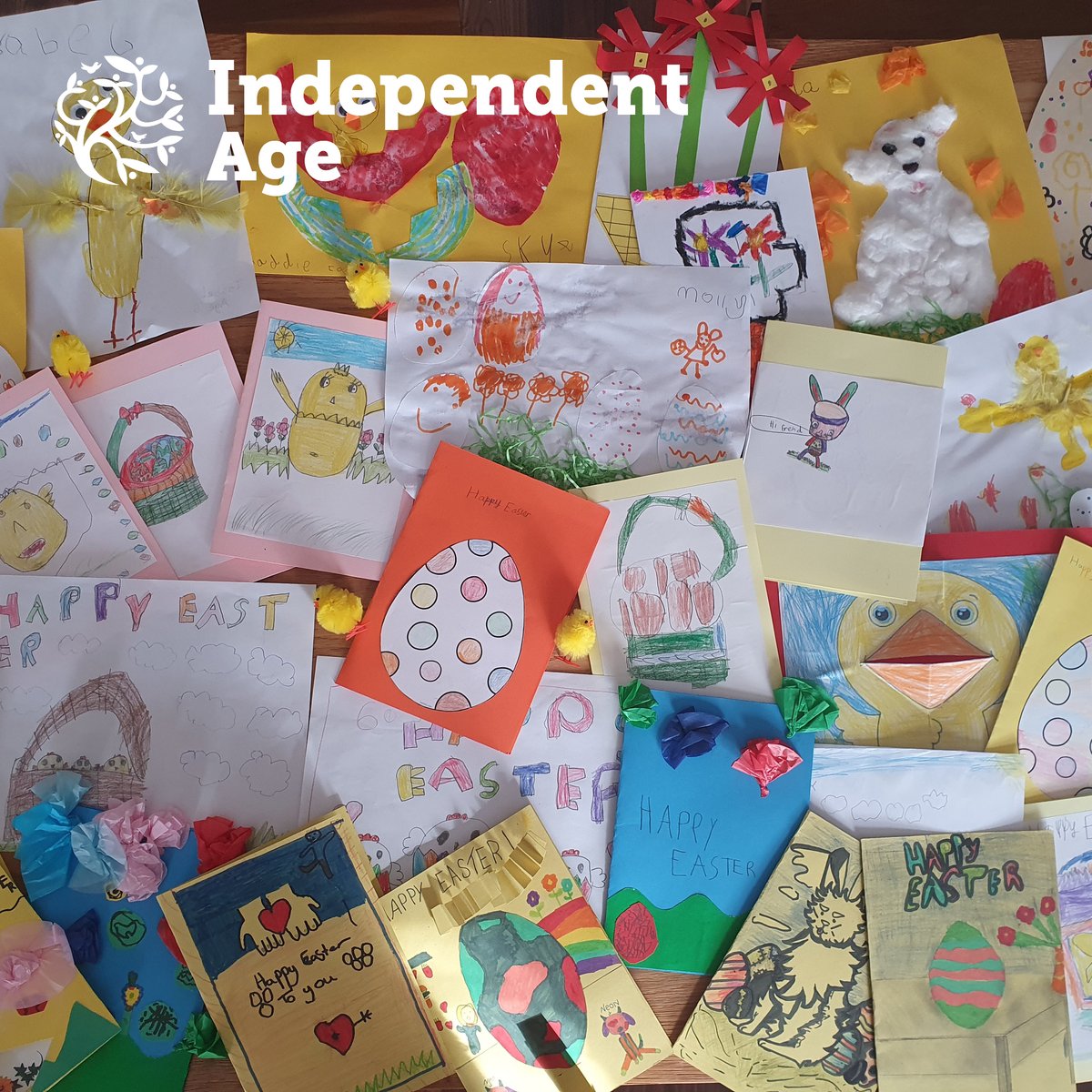 Our Tyne &amp; Wear and Teesside Community Services team worked with children from Kenton Barr Primary School to bring a spring smile to older people over #Easter.

The team created &amp; delivered spring packs filled with community contributions to older people who use our services🐣
