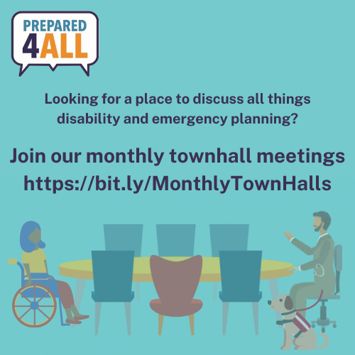 adrianegriffen's tweet photo. Excited for launch of @AUCDNews initiative, Prepared4ALL, to mobilize local disability orgs/networks to get a seat at the emergency planning table through Online training (Whole Community Inclusive Emergency Planning) + Town Hall series + local Disability Inclusion Coach support. https://t.co/7B02nVXIpv