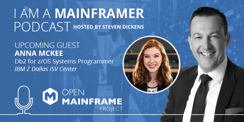 OpenMFProject's tweet photo. For #ThrowbackThursday, @OpenMFProject is looking back at the #IamaMainframer #podcast w/ Anna Mckee, #Z/OS Systems Programmer at @IBMZ! She tells @StevenDickens3 about her journey w/ the #MastertheMainframe Program, the Z community &amp; more: https://t.co/4Zn5z3h84o #openmainframe https://t.co/T0KfcMAibB