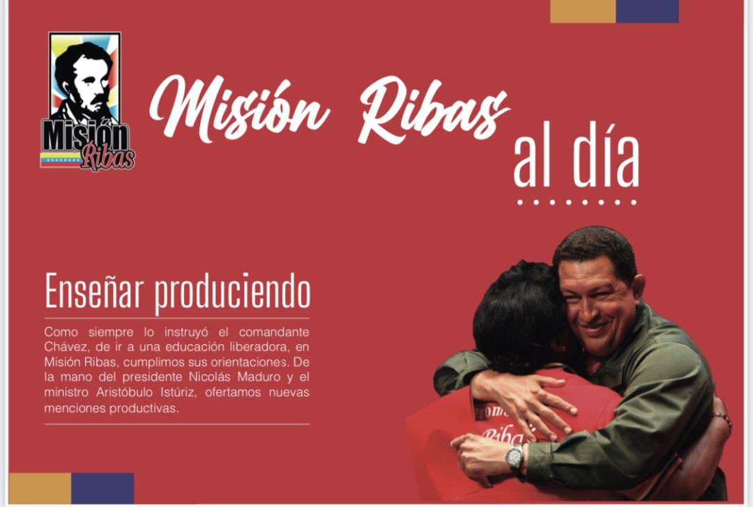 Comparto esta hermosa revista, “Misión Ribas al día, Enseñar Produciendo”, con las distintas experiencias productivas de los vencedores y vencedoras. Les pido a todos y todas que sean multiplicadores de las extraordinarias publicaciones educativas. ==> bit.ly/2PI2ze1
