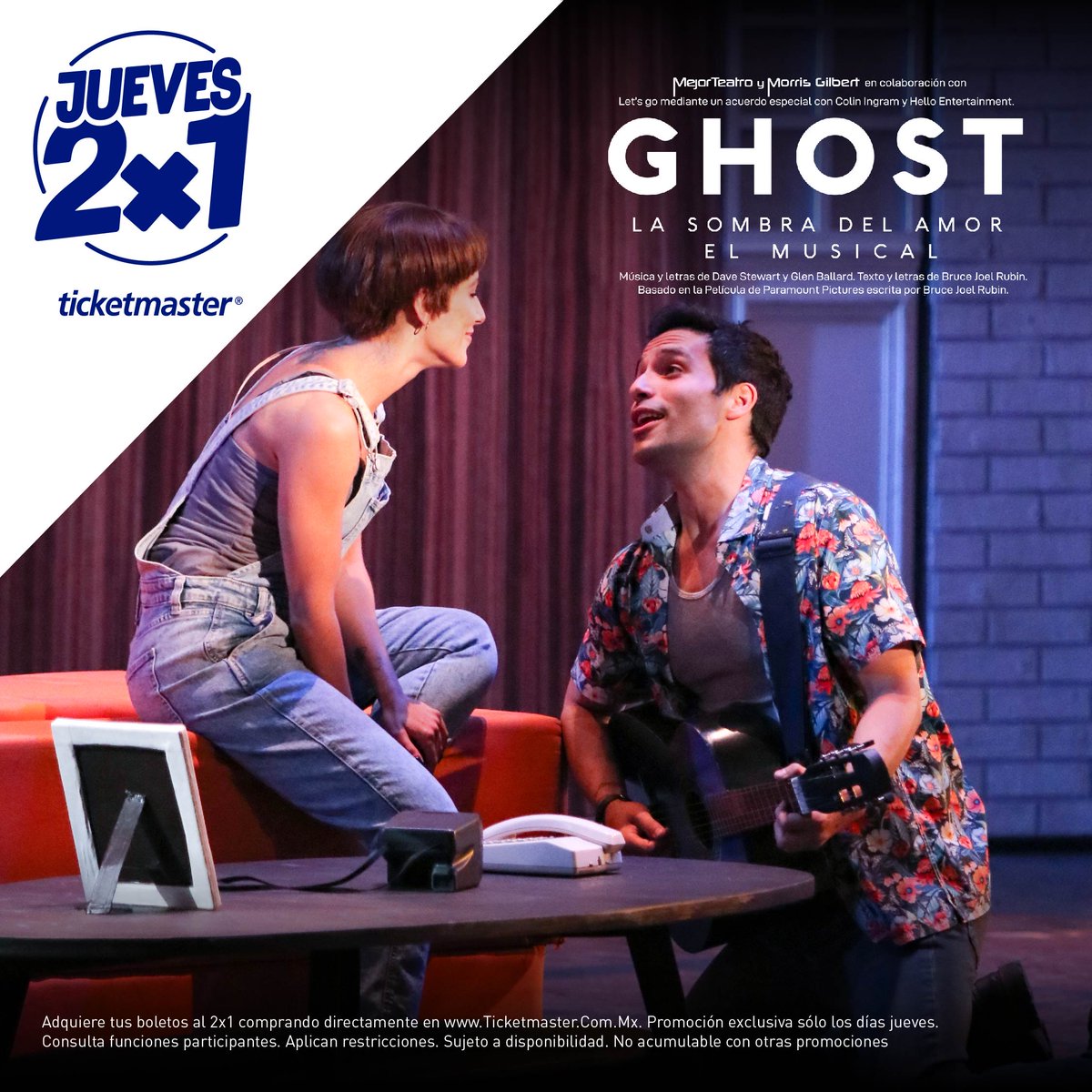 🎶 Woah my love, my darling 🎶

Sólo hoy compra tus boletos al 2x1 aquí: bit.ly/GhostMex para ver la súper producción de #GhostElMusical. 

Te esperamos del 8 al 11 de abril en el Teatro San Rafael.