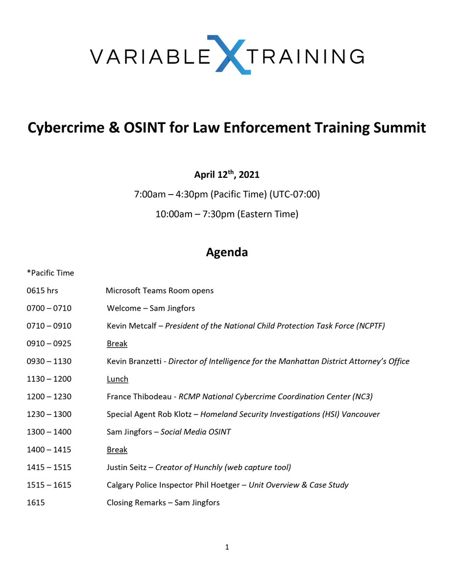 samjingfors's tweet photo. Only days away now from the 2021 #Cybercrime &amp; Open Source Intelligence #OSINT for #LawEnforcement Free Training Summit. Investigators from 15 countries are attending. Register here: https://t.co/1KpSAdgREK https://t.co/AvnfscRYWc