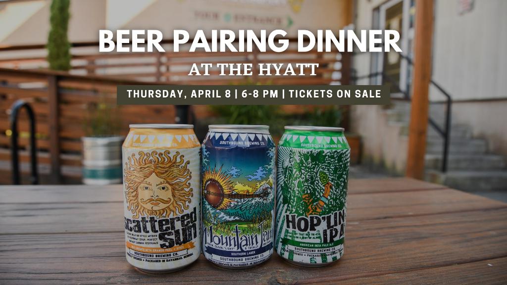 Join us and Southbound Brewery for a fun-filled Beer Dinner on April 8th from 6pm-8pm. Enjoy a four-course chef and brewmaster curated dinner with socially distanced live music. Purchase tickets on Brown Paper Tickets to join in the fun! spr.ly/6011HxbkV