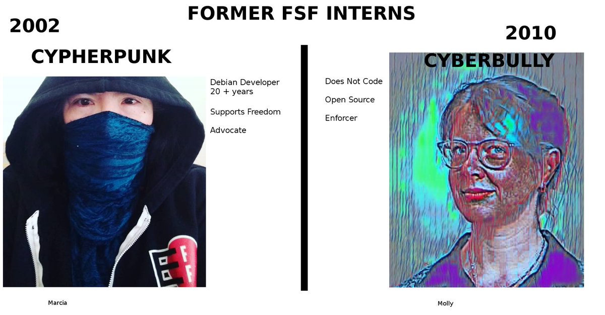 faqlinux's tweet image. Different Interns at the FSF.