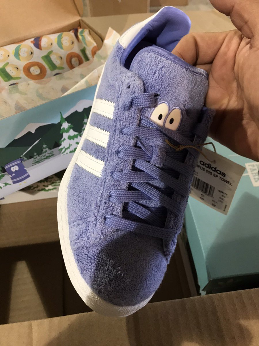 Shoe Life Adidas のsouth Parkとのコラボ Campus 80の商品の画像 がアメリカから送られてきた このヘリテージなcampusも今 アメリカではプレ値が付いているが 果たしてアディダスはこれを大切に売ることができるのだろうか 何処でも買える物は人気が