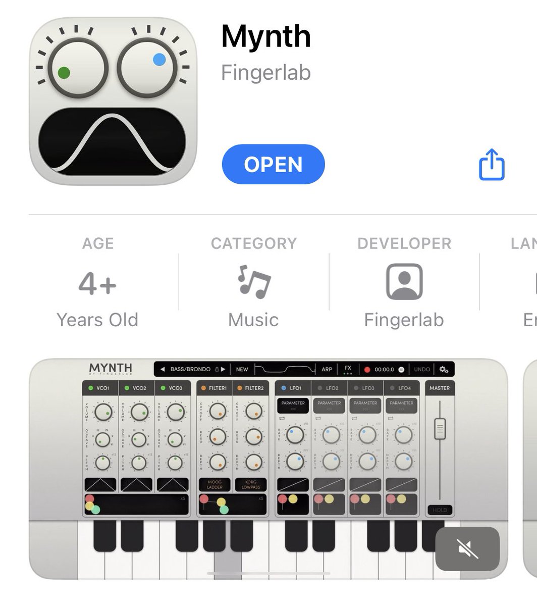 AudioKitPro's tweet image. NEW APP Built with AudioKit, Mynth! 

apps.apple.com/us/app/mynth/i…