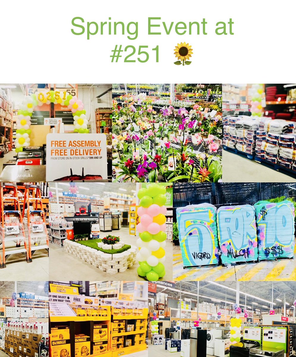 Darwin_305's tweet photo. Store #251 is ready for Spring. We got mulch, grills, appliances! Outstanding job to our team for an awesome execution of our event. North Miami Beach Strong! 💪🏽 https://t.co/mKeC9J7jdm