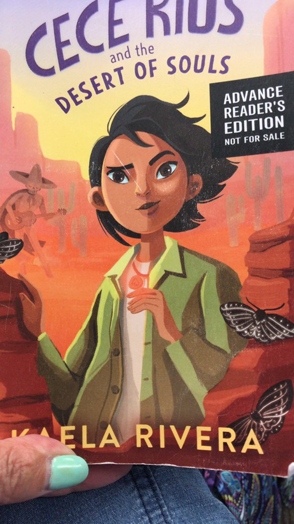 Cede and I are going to spend some time togetheron the  ✈️ as I fly home from the desert. #bookposse @Kaela_Rivera_ @HarperChildrens #the21ders