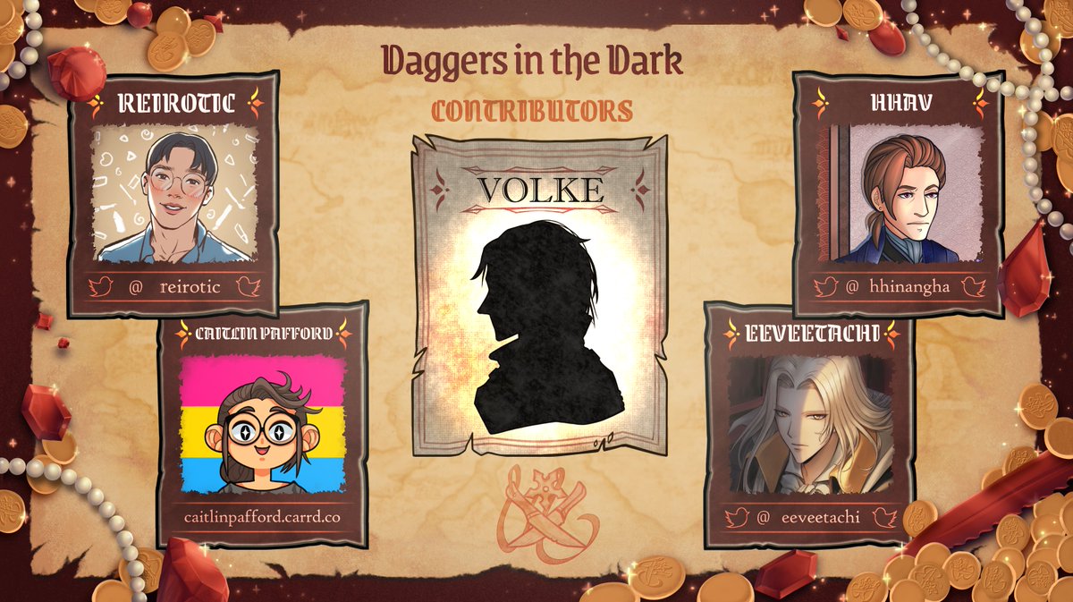 Ready for our next Spotlight?

Presenting Volke from #FireEmblem Radiant Dawn, alongside his quietly tolerated fans!

🗡️ @Reirotic  🗡️ @hhinangha  🗡️ 
🗡️ @ToastyMarsh  🗡️ @Eeveetachi  🗡️