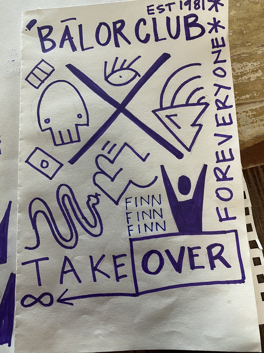 BálorClub for Everyone: Takeover Stand&amp;Deliver T-Shirt available on @wweshop. Hand drawn by me