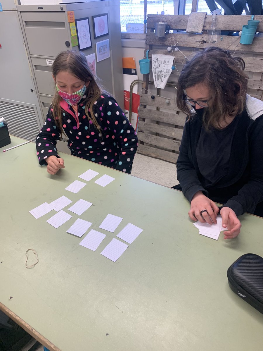 We made card games with equivalent decimals, fractions and percents! They were a hit!