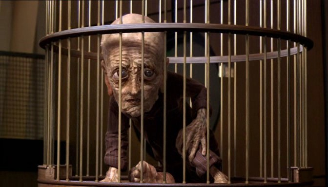 they really turned david tennant into a disgusting little dobby and put him in a bird cage. they did that and they put that on television. 