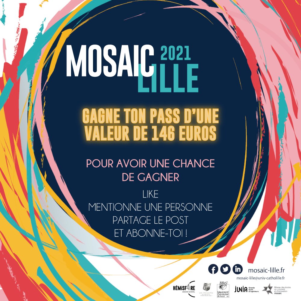 GAGNE TON PASS D’UNE VALEUR DE 146€ !

Pour cette 6ème édition, nous avons décidé de vous gâter !

► Plus d'infos : bit.ly/3t0BsJH

Pour participer, vous devez :
1.Aimer la publication
2.Partager la publication
3.Être abonné
4.Identifier une personne