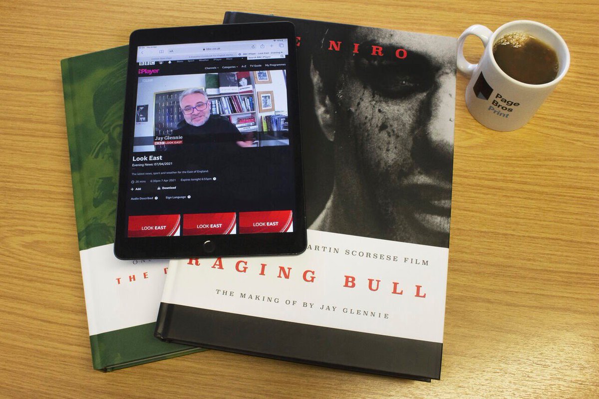 Did anyone else catch <a href="/JayAGlennie/">Jay Glennie</a> on #BBC Look East last night? 👀 He talks about his new #book ‘Raging Bull’ and the friendship he has developed with #movie legend #RobertDeNiro. 
Watch here: lnkd.in/daeJaQu
#RagingBull #275yearsandlearning #275yearsinprint