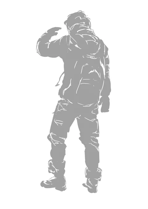 42日目 #模写 #クロッキー #練習 #男の子 #光 #カゲ  