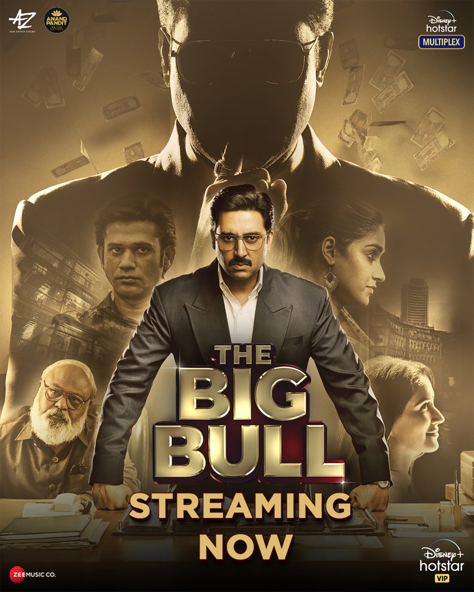 JioHotstar's tweet photo. Apni choti duniya ko bade sapno se jisne bhar diya, usse milne ka intezaar ab khatam hua!Collision symbol

#TheBigBull, streaming now: https://t.co/NM2HKybmdL

#DisneyPlusHotstarMultiplex #MotherOfAllScams @juniorbachchan @Ileana_Official @nikifyinglife @s0humshah https://t.co/xikGzI2thg