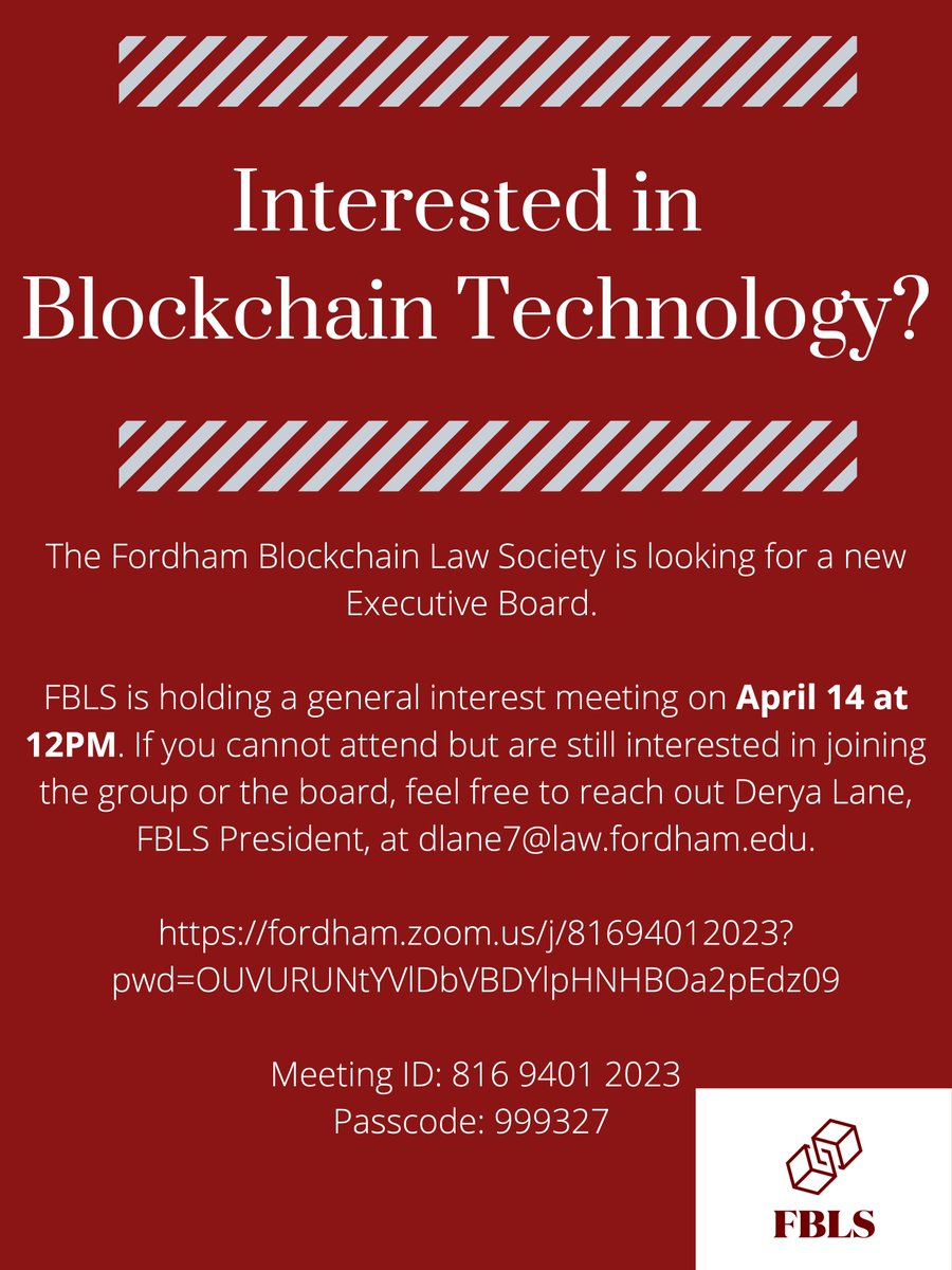 Fordham Blockchain (@fordhamlawblock) on Twitter photo 