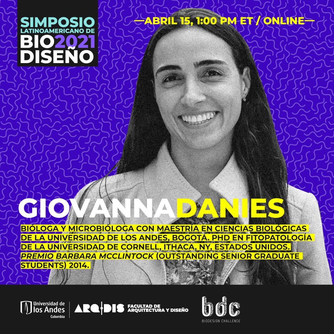ArqDisUA's tweet image. Presentamos a cuatro expertos que nos acompañarán el 15 de abril a la 1:00 p.m. ET en el Simposio Latinoamericano de Biodiseño 2021. Evento que busca fortalecer y crear nuevas conexiones en la comunidad de #Biodiseño en América Latina. ¡Regístrate en: cutt.ly/9xKUg7m!