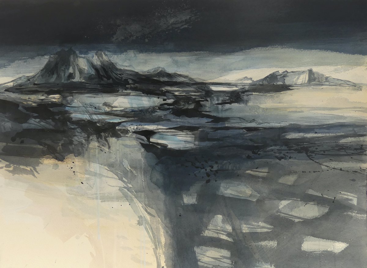 Travel without leaving your armchair with the RSW's Annual Exhibition, online until 19 April on ow.ly/UUkv50EjKOx Artist Liz Myhill has been painting the high-altitude plain between Bolivia and Chile which she describes as "exhilarating and unnerving in equal measure".