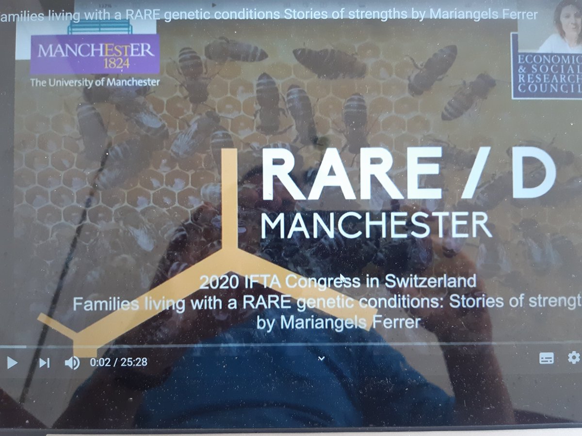 Editor_JFT's tweet photo. Powerful presentation by @MariangelsRive1 at #IFTA congress describing such beautiful work #RareDConversations a Manchester project opening up conversations about lived experiences of rare genetic conditions https://t.co/yGGEmfJzJc