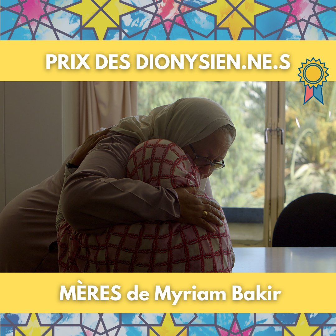 🏆 Le film lauréat du prix des Dionysien·ne·s est MÈRES de Myriam Bakir 🏆

Vous pouvez le (re)visionner dès maintenant et jusqu'au 11 avril. Merci à vous pour vos nombreux votes et réactions aux trois films en compétition !
➡ festivalscope.com/fr/film/meres-…