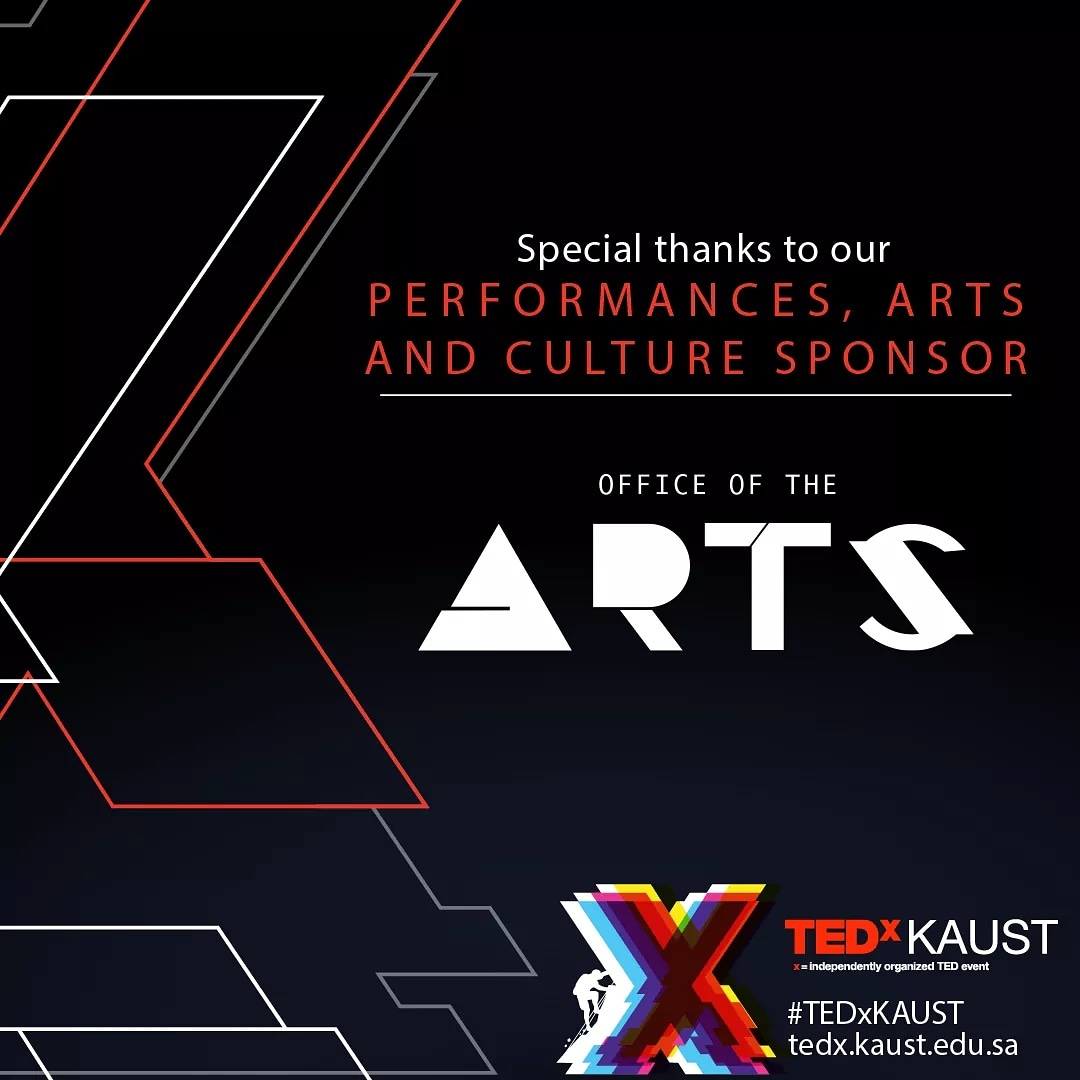 TEDxKAUST (@tedx_kaust) on Twitter photo 🎨#TEDxKAUST2021 is going to be a blast. Thanks to our incredible sponsor for providing us with performances that will be hard to forget. From visual, to words, to taste, they are going to engage with us in whole new levels. See you in two days!
<a href="/EnrichAtKaust/">Office of Culture, Enrichment and Engagement</a> <a href="/KAUST_News/">KAUST</a> 🎨#TEDxKAUST2021 is going to be a blast. Thanks to our incredible sponsor for providing us with performances that will be hard to forget. From visual, to words, to taste, they are going to engage with us in whole new levels. See you in two days!
<a href="/EnrichAtKaust/">Office of Culture, Enrichment and Engagement</a> <a href="/KAUST_News/">KAUST</a>
