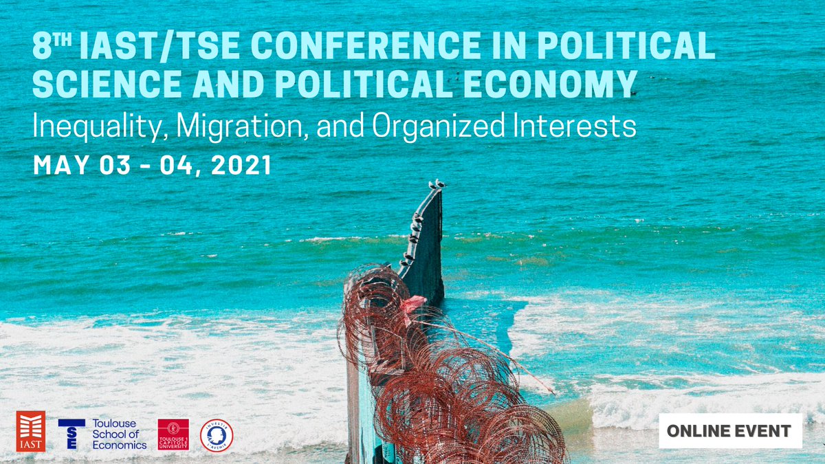 Discover our program and register now for our online event on #inequality #migration and organized interests 
Starting 4pm CET
▶️bit.ly/3wb3fJg registration deadline: April 30 
#IASTevents #politicalscience #economy #Politics #democracy #conflict #inequality #Immigration