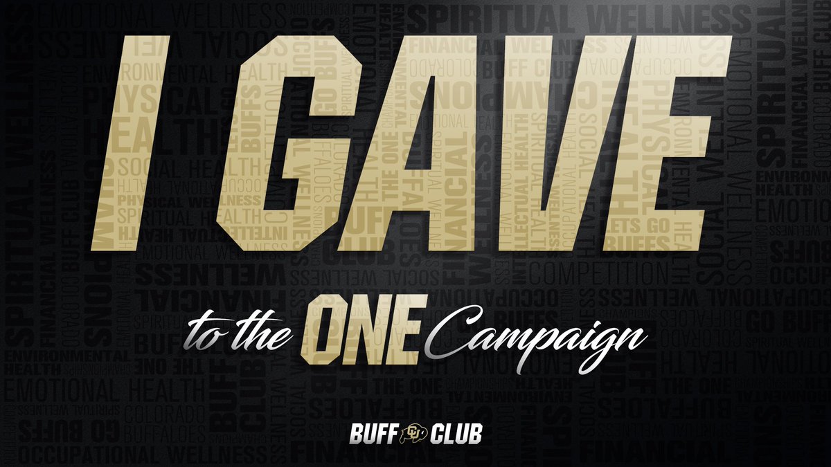 brookerj12's tweet photo. ONE Day, ONE Goal, ONE Purpose! I gave to @CUBuffClub Giving Day. Support your CU Buffs today!! To donate: https://t.co/7U7pmZy4uK #ONECU https://t.co/4vHjKOImTd
