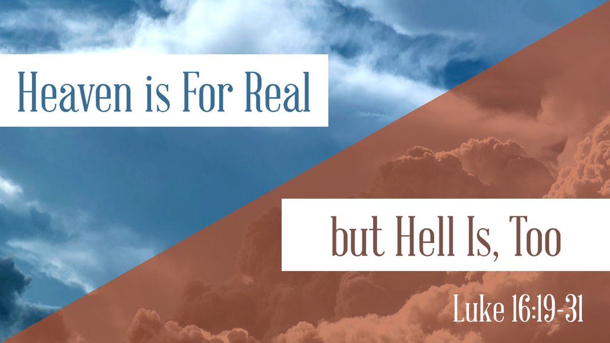 FirstMoultrie's tweet photo. What do you think happens when we die? Do we go to heaven? Is there even a hell? So many questions surround eternity. Pastor Matt shows us in Luke 16 what we can look forward to... or fear... at the end of our lives here on earth. Join us Sunday at 8:15 or 10:30am to learn more! https://t.co/umxyShfqmd