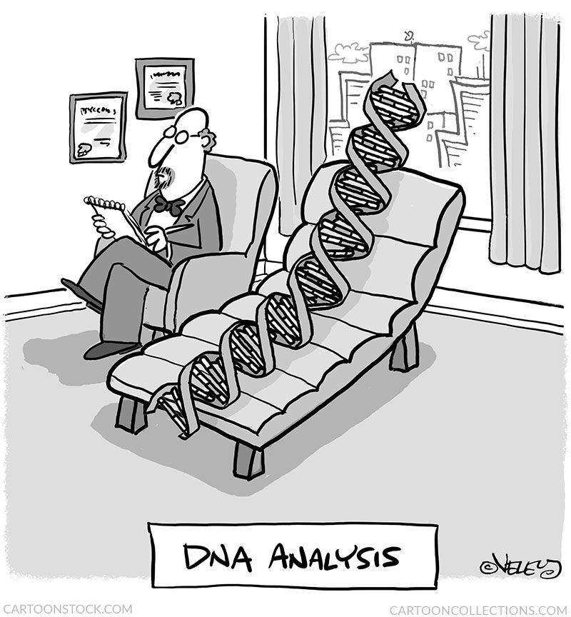 dna sequencing cartoon