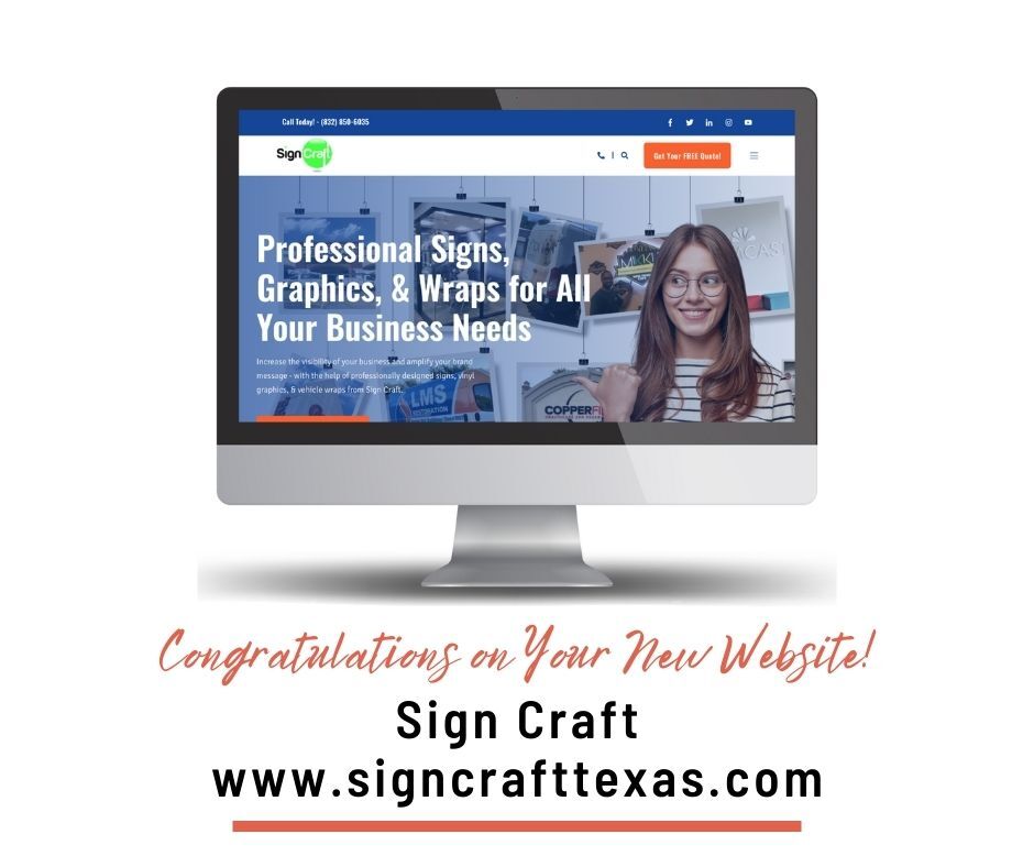 DBDigMarketing's tweet image. Congratulations #SignCraft on your new website! If your looking for professionally crafted business signs, lobby signs, wall murals, or vehicle wraps - support our amazing local businesses and check these guys out - bit.ly/3cZ3JKN