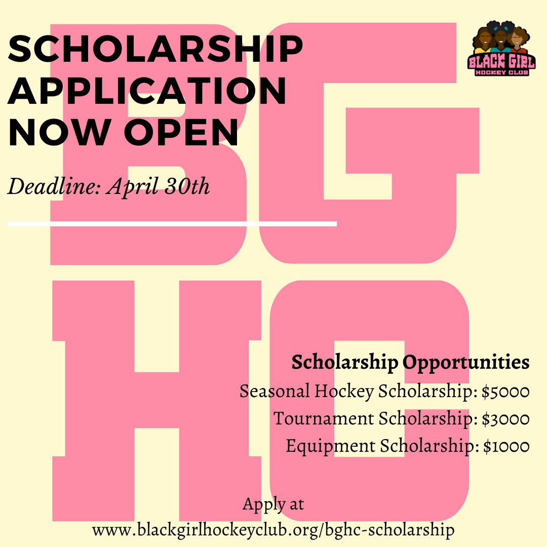 #BGHC scholarship applications are now open! Tell your friends!